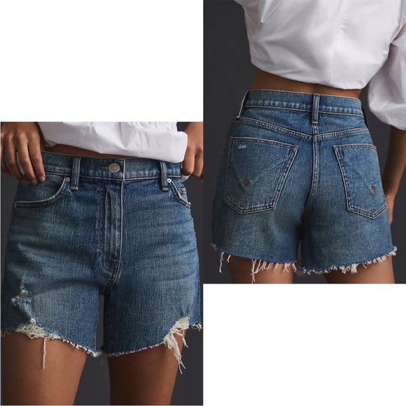 Hudson Jeans Pants - Hudson Devon High Rise Cutoff Shorts in Destructed Sz 25